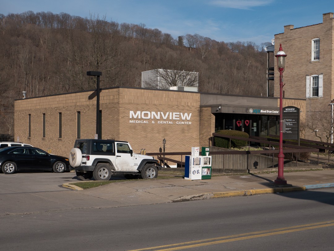 Photo of building at 447 West Main Street, Monongahela, Pa. 15063 along rt 88 and rt 136. Photo property of the Monongahela Main Street Program.