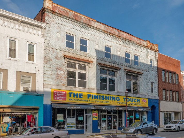Photo of building at 211 West Main Street, Monongahela, Pa. 15063 along rt 88 and rt 136. Photo property of the Monongahela Main Street Program.
