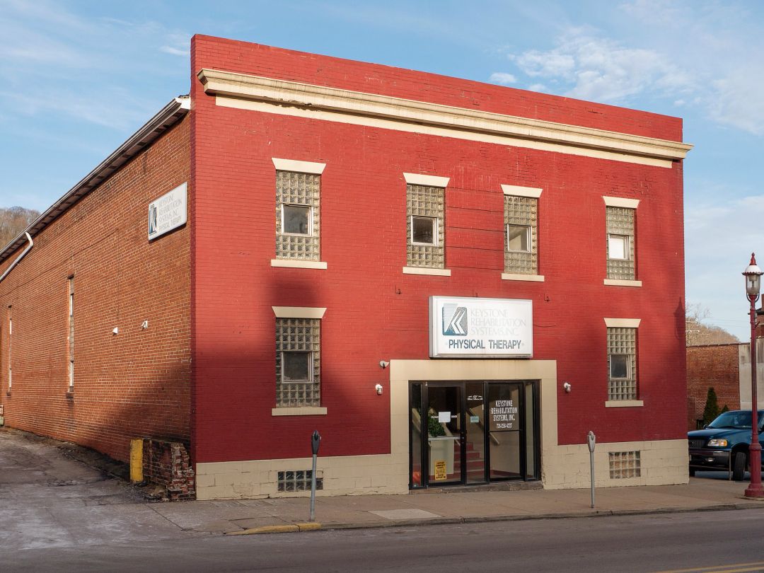Photo of building at 121 West Main Street, Monongahela, Pa. 15063 along rt 88 and rt 136. Photo property of the Monongahela Main Street Program.