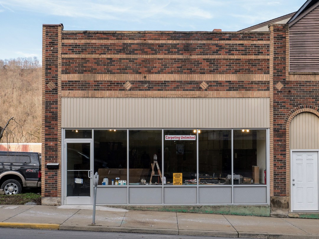 Photo of building at 105 West Main Street, Monongahela, Pa. 15063 along rt 88 and rt 136. Photo property of the Monongahela Main Street Program.