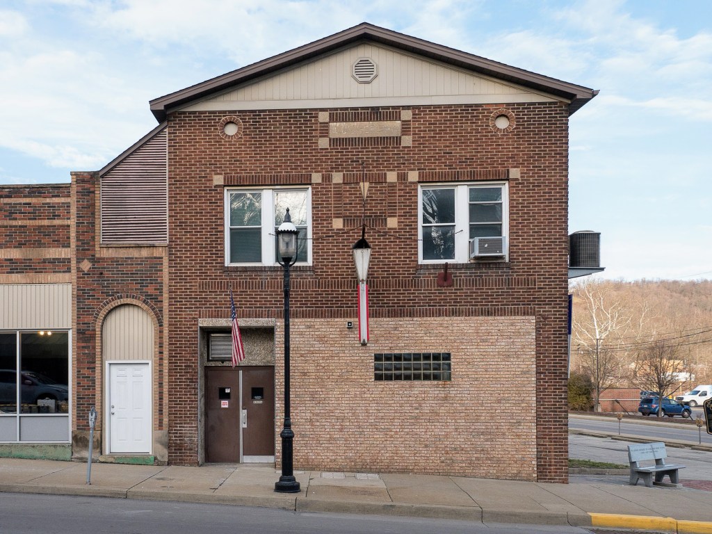 Photo of building at 101 West Main Street, Monongahela, Pa. 15063 along rt 88 and rt 136. Photo property of the Monongahela Main Street Program.