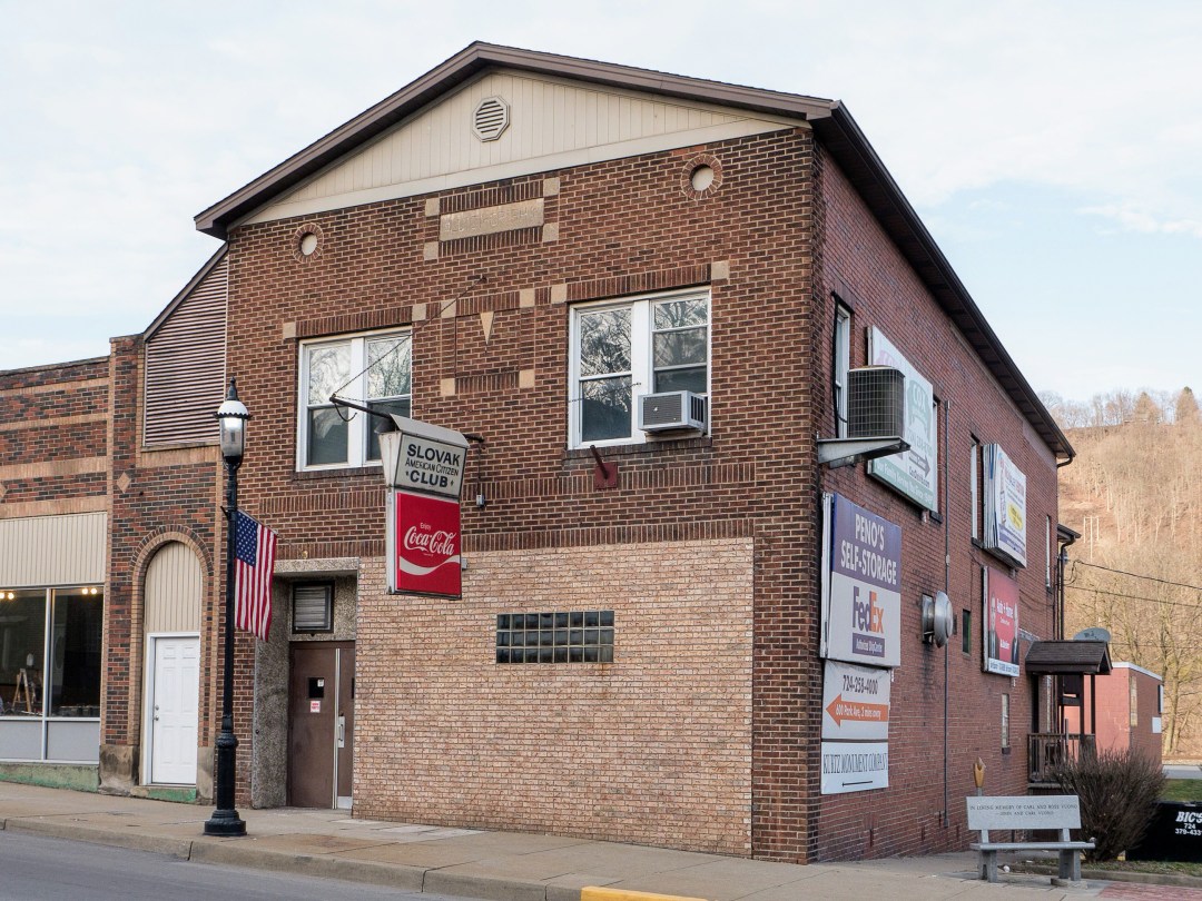 Photo of building at 101 West Main Street, Monongahela, Pa. 15063 along rt 88 and rt 136. Photo property of the Monongahela Main Street Program.