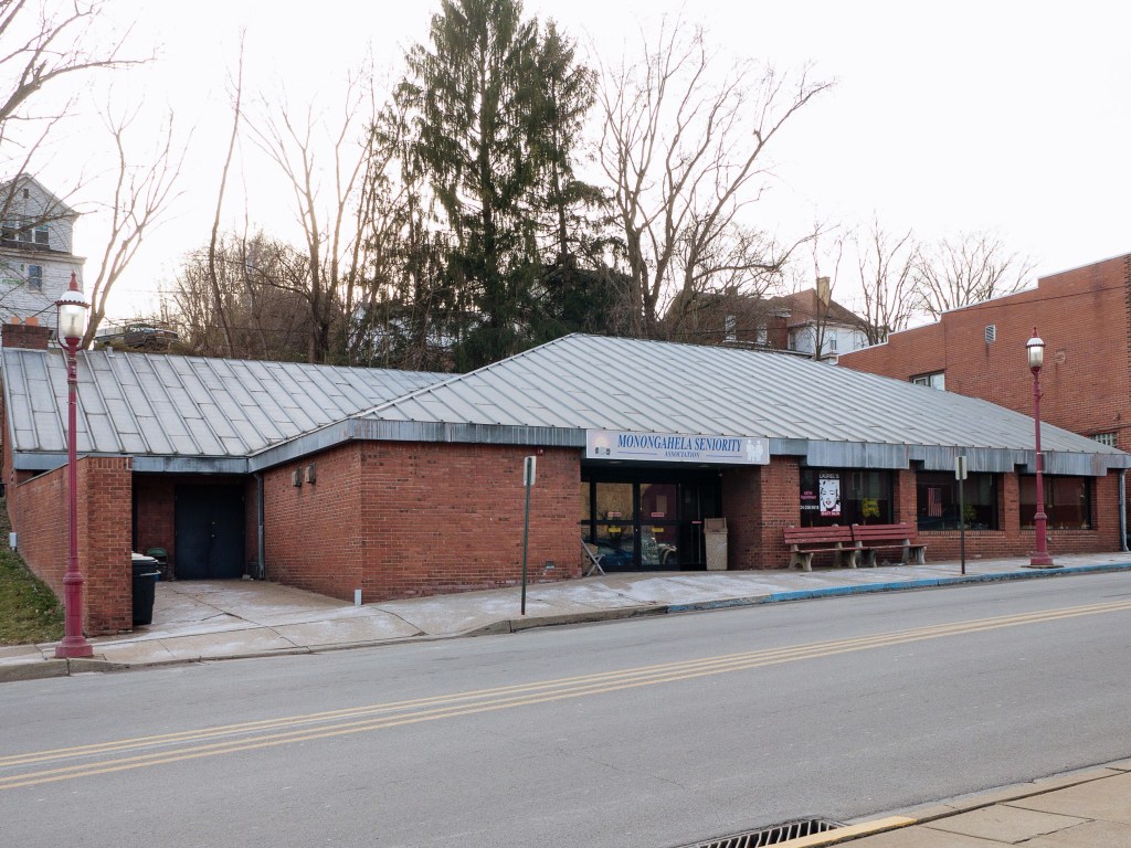 Photo of building at 102 West Main Street, Monongahela, Pa. 15063 along rt 88 and rt 136. Photo property of the Monongahela Main Street Program.