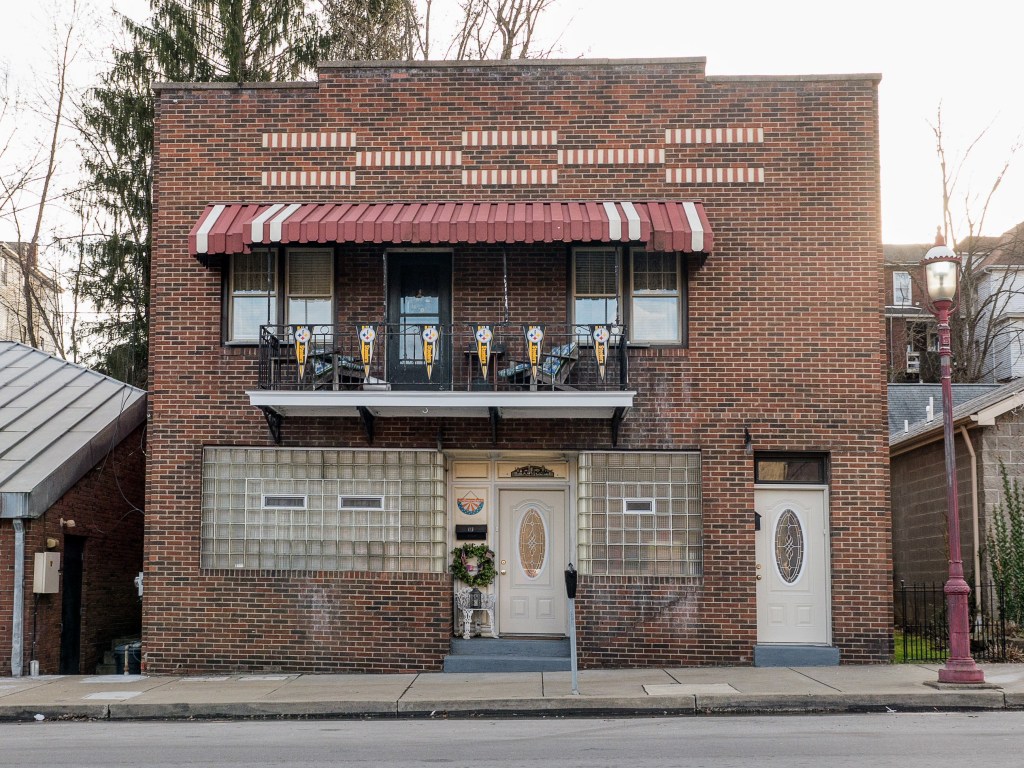 Photo of building at 114 West Main Street, Monongahela, Pa. 15063 along rt 88 and rt 136. Photo property of the Monongahela Main Street Program.