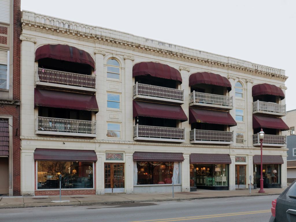 Photo of building at 142 West Main Street, Monongahela, Pa. 15063 along rt 88 and rt 136. Photo property of the Monongahela Main Street Program.