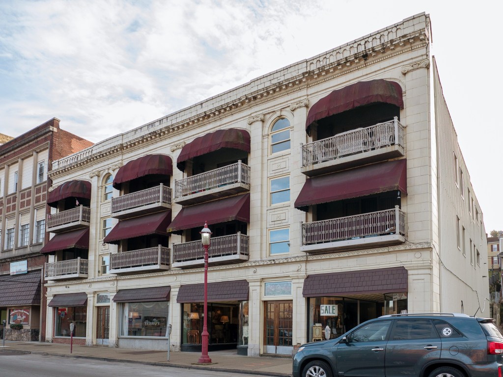 Photo of building at 142 West Main Street, Monongahela, Pa. 15063 along rt 88 and rt 136. Photo property of the Monongahela Main Street Program.