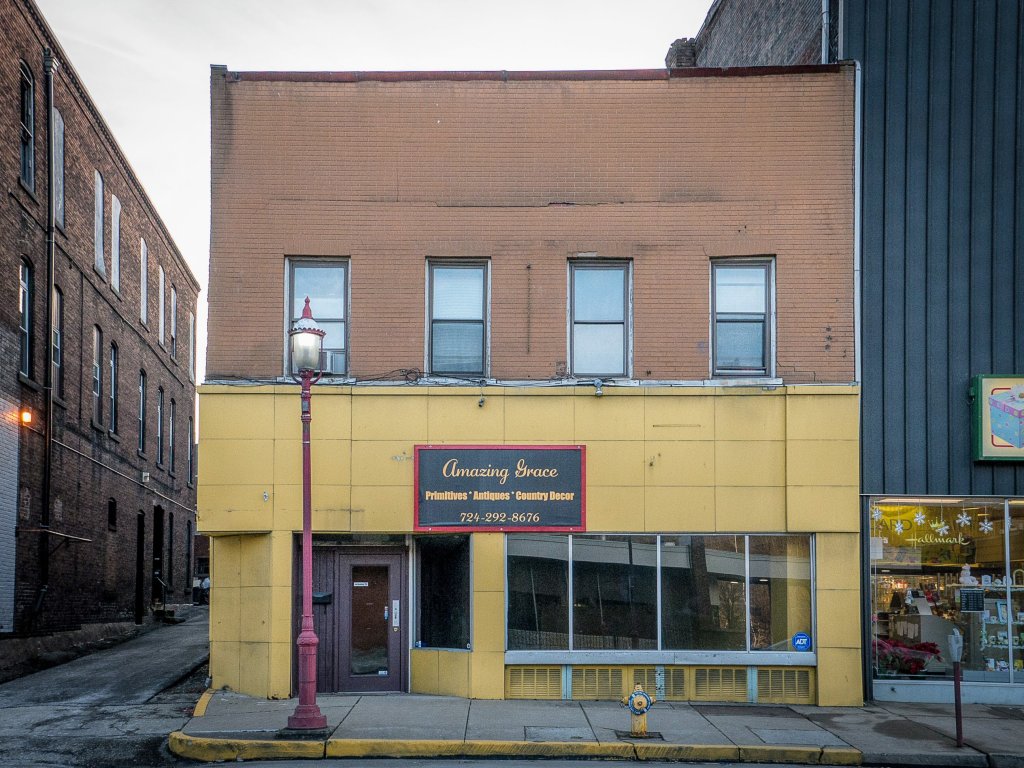 Photo of building at 234 West Main Street, Monongahela, Pa. 15063 along rt 88 and rt 136. Photo property of the Monongahela Main Street Program.
