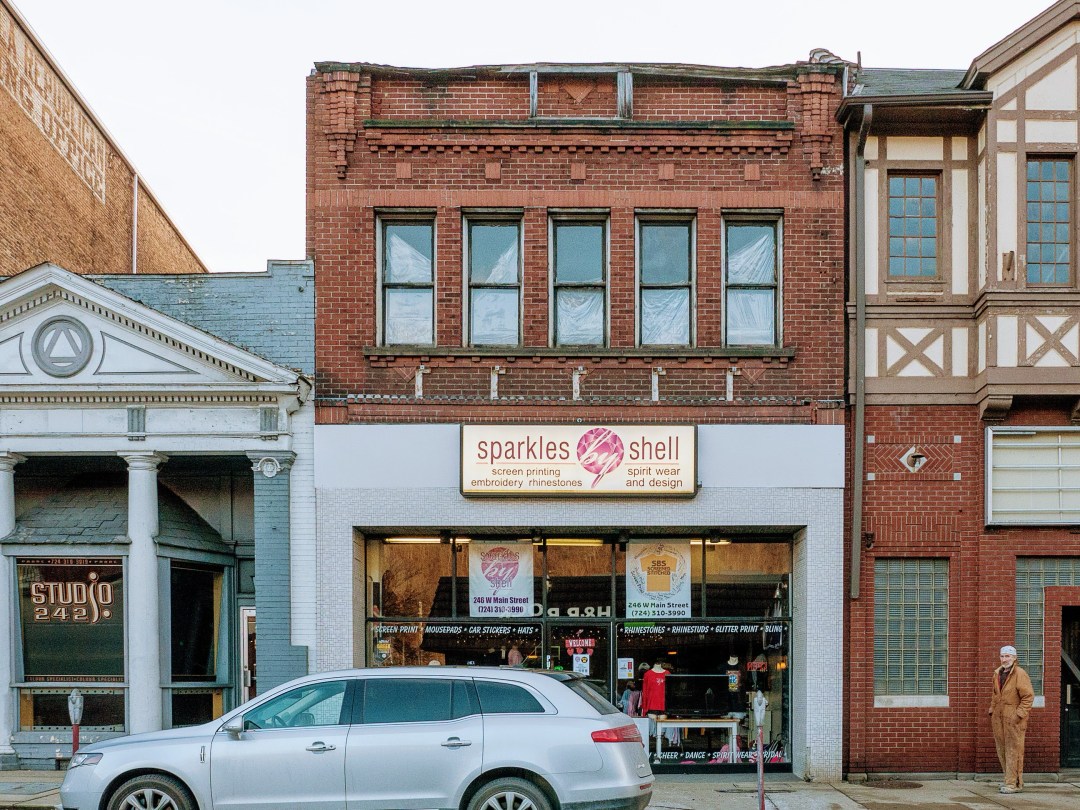 Photo of building at 246 West Main Street, Monongahela, Pa. 15063 along rt 88 and rt 136. Photo property of the Monongahela Main Street Program.