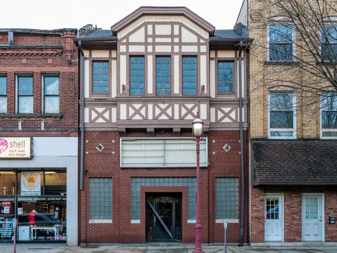 Photo of building at 248 West Main Street, Monongahela, Pa. 15063 along rt 88 and rt 136. Photo property of the Monongahela Main Street Program.