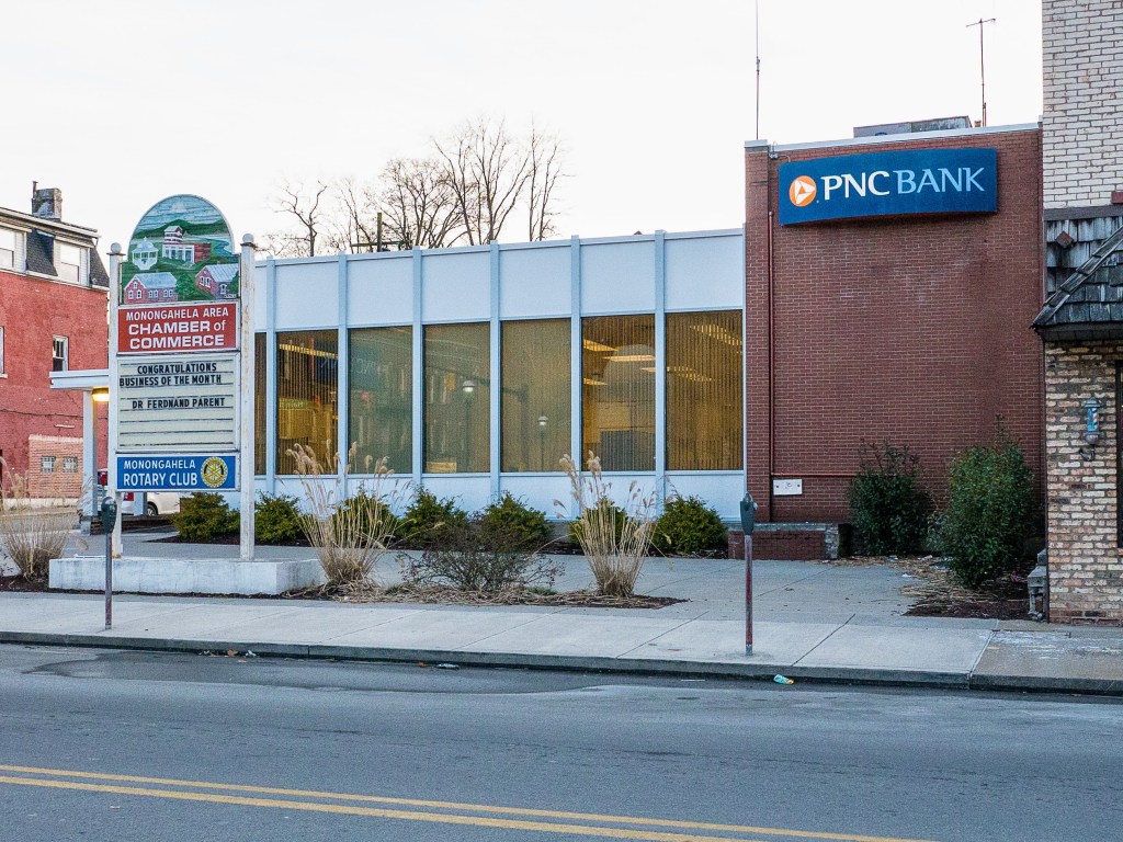 Photo of building at 300 West Main Street, Monongahela, Pa. 15063 along rt 88 and rt 136. Photo property of the Monongahela Main Street Program.