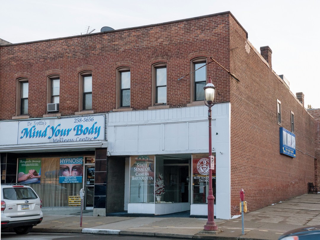 Photo of building at 314 - 316 West Main Street, Monongahela, Pa. 15063 along rt 88 and rt 136. Photo property of the Monongahela Main Street Program.