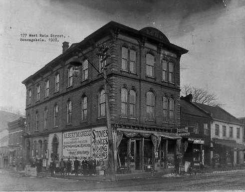 Historic Photo of Odd Fellows building at 175 West Main Street, Monongahela, Pa. 15063 along rt 88 and rt 136. Photo property of the Monongahela Main Street Program.